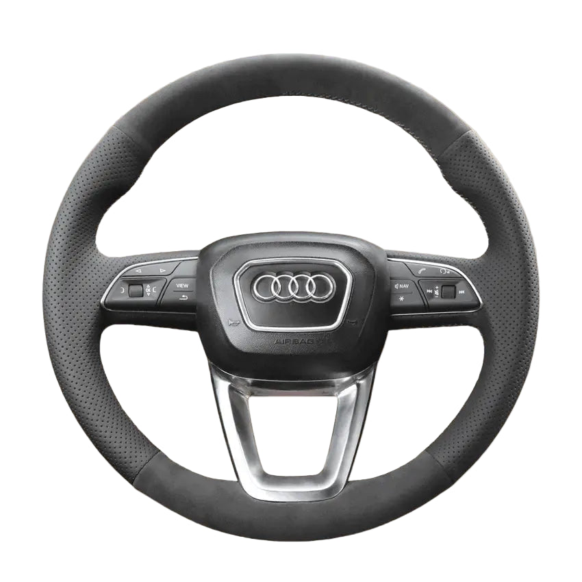 Steering Wheel Cover for Audi A3 A4 A5 Q3 Q5 Q7 Q8 RS S3 S4 S5 SQ5 SQ7 SQ8
