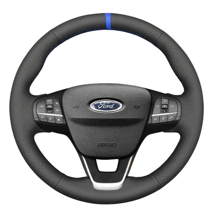 Steering Wheel Cover for Ford Focus Bronco Sport Escape E-transit Fiesta Maverick Kuga Puma Tourneo Custom Transit Custom 2017-2025