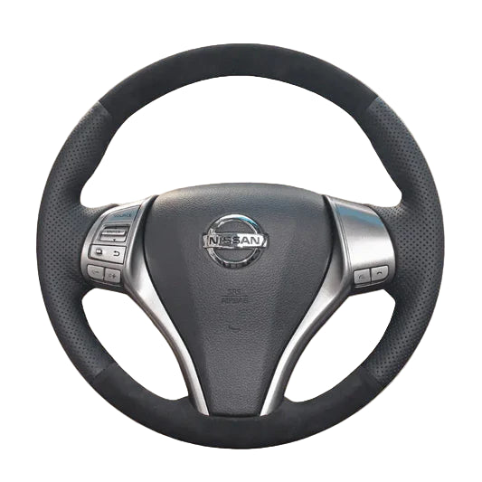 Steering Wheel Cover for Nissan Qashqai X-Trail Teana Altima Sentra Tiida Navara Pulsar Rogue D23 2014-2020
