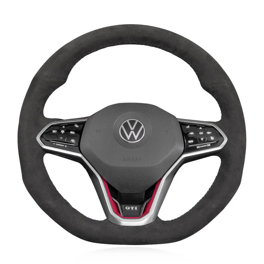 Steering Wheel Cover for Volkswagen VW MK8 Golf 8 GTI GTD GTE R Arteon Tiguan Touareg 2020-2021