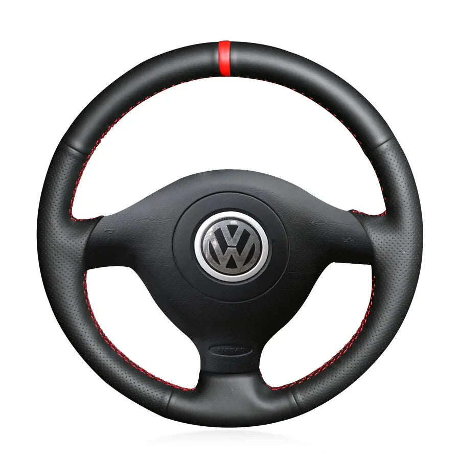 Steering Wheel Cover for Volkswagen Golf 4 Passat B5 Polo Bora Sharan GTI / Seat Leon MK1 / Skoda Fabia 1