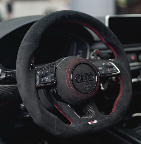 Steering Wheel Cover for Audi A3 A5 RS 3 RS 5 S3 S4 S5 2015-2022