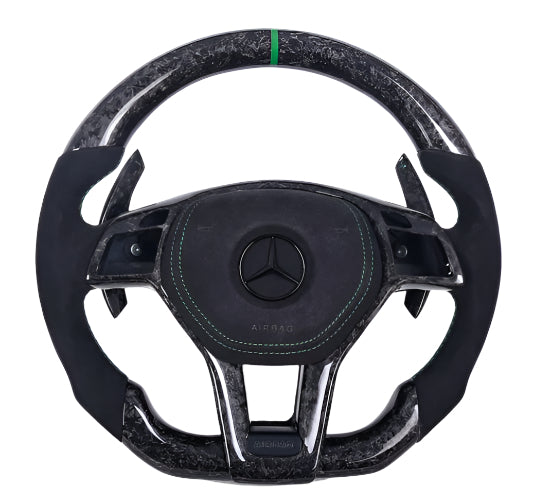 Forged Carbon Steering Wheel For Mercedes W176 W204 W212 W156 W218