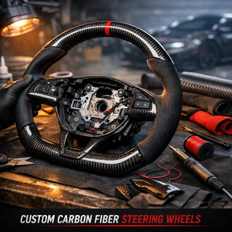 Custom Carbon Fiber Steering Wheels (Benefits, Features & Buying Guide)