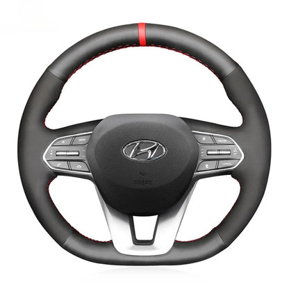 Steering Wheel Cover for Hyundai Santa Fe IV Palisade 2018-2023