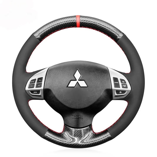 Steering Wheel Cover for Mitsubishi i-MiEV Lancer 9 IX Lancer Sportback Outlander Sport RVR ASX Colt L200 Triton