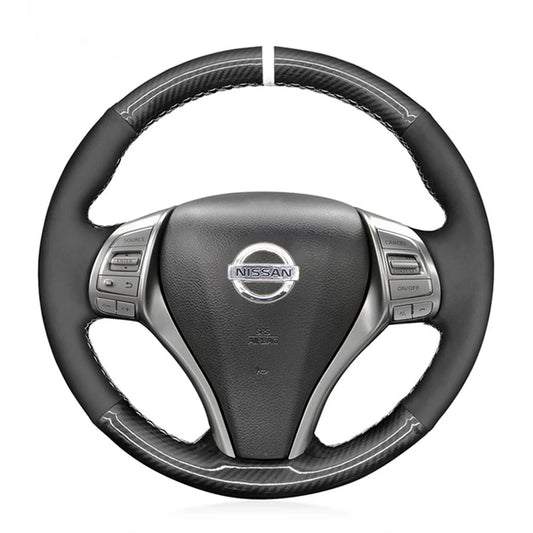 Steering Wheel Cover for Nissan Qashqai X-Trail Teana Altima Sentra Tiida Navara Pulsar Rogue D23 2014-2020