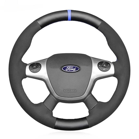 Steering Wheel Cover for Ford Focus III Escape Grand C-Max Kuga 2010-2018