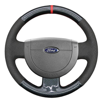 Steering Wheel Cover for Ford Fiesta MK6 Fusion 2002-2012 Transit Connect 2001-2013