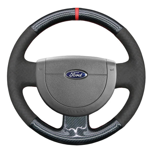 Steering Wheel Cover for Ford Fiesta MK6 Fusion 2002-2012 Transit Connect 2001-2013