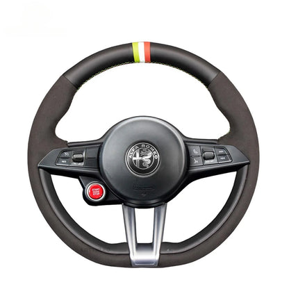 Steering Wheel Cover for Alfa Romeo Giulia Stelvio 2016-2020