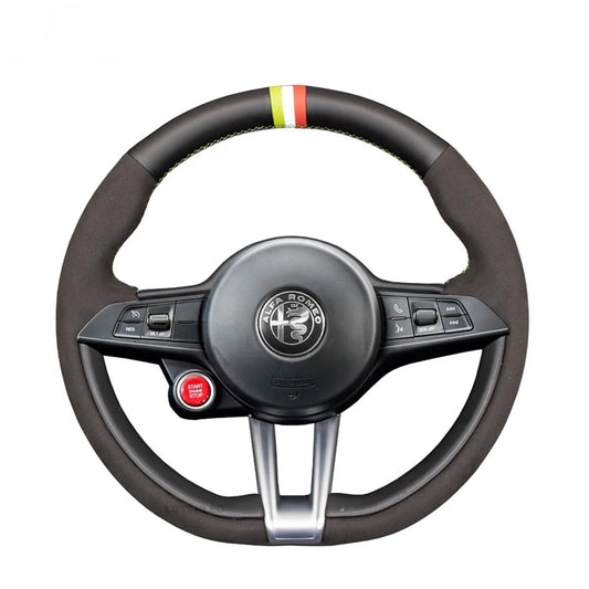 Steering Wheel Cover for Alfa Romeo Giulia Stelvio 2016-2020