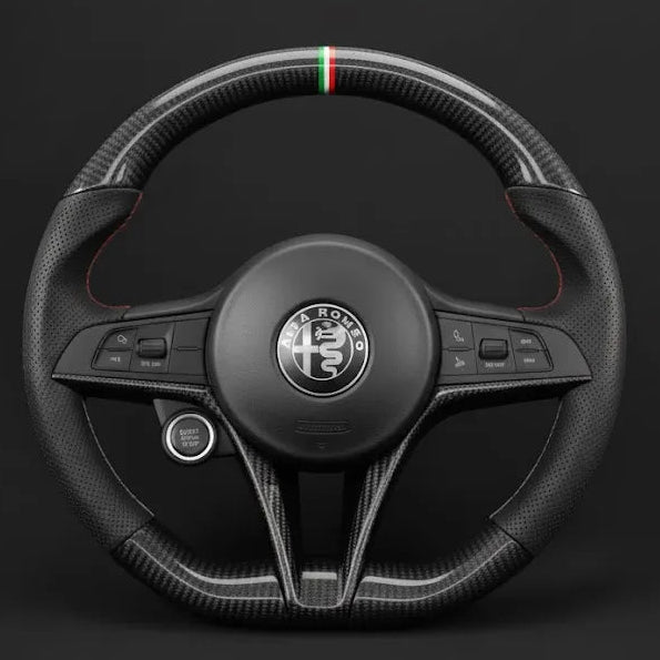 Customs Steering Wheel for Alfa Romeo Giulia Stelvio Quadrifoglio 2020-2022