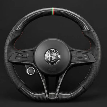 Customs Steering Wheel for Alfa Romeo Giulia Stelvio Quadrifoglio 2020-2022