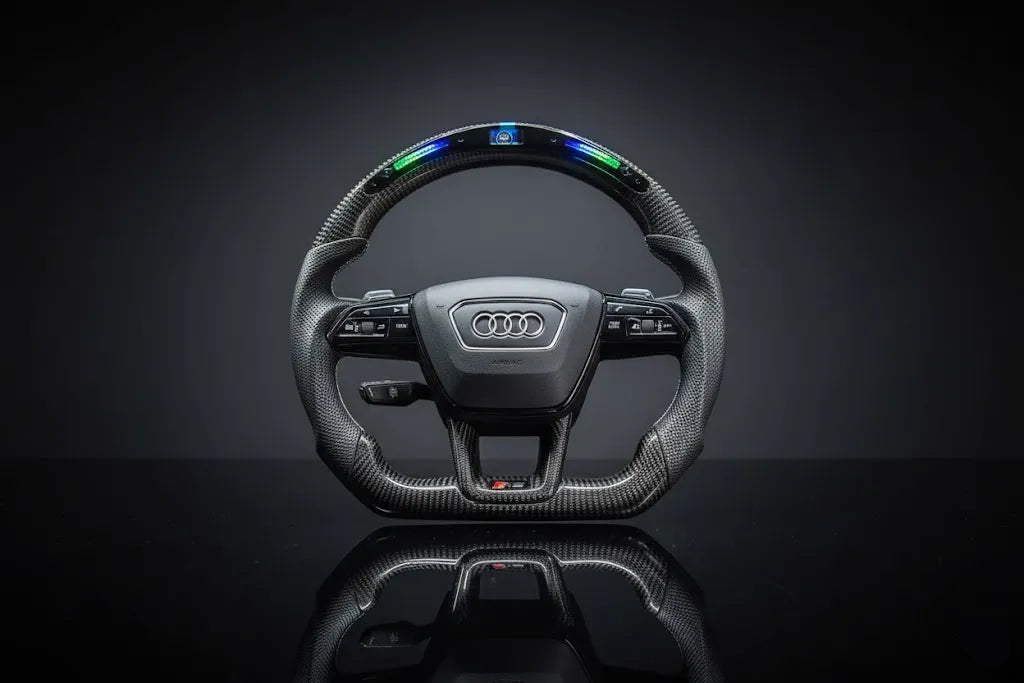 Custom Steering Wheel For Audi Q3 Q5 SQ5 Q7 SQ7 Q8 SQ8 RSQ8 (2015-2022)