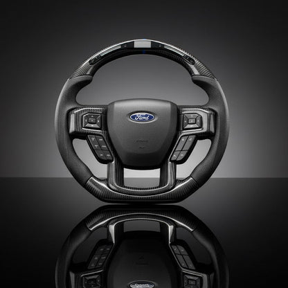 Custom Steering Wheel For Ford F-150 F150 F-250 F250 F-350 F350 F-450 F450 Expedition (2015-2023)