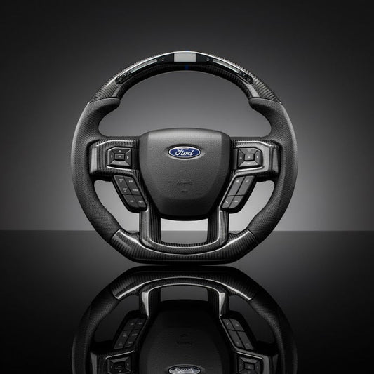 Custom Steering Wheel For Ford F-150 F150 F-250 F250 F-350 F350 F-450 F450 Expedition (2015-2023)