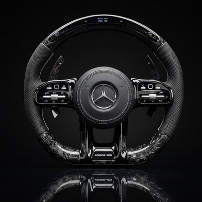 Custom Steering Wheel For Mercedes-Benz AMG A35/C63/E63/AMG GT-4door/G63/W177/W205/W213/W167/W222/C190/H247/X253