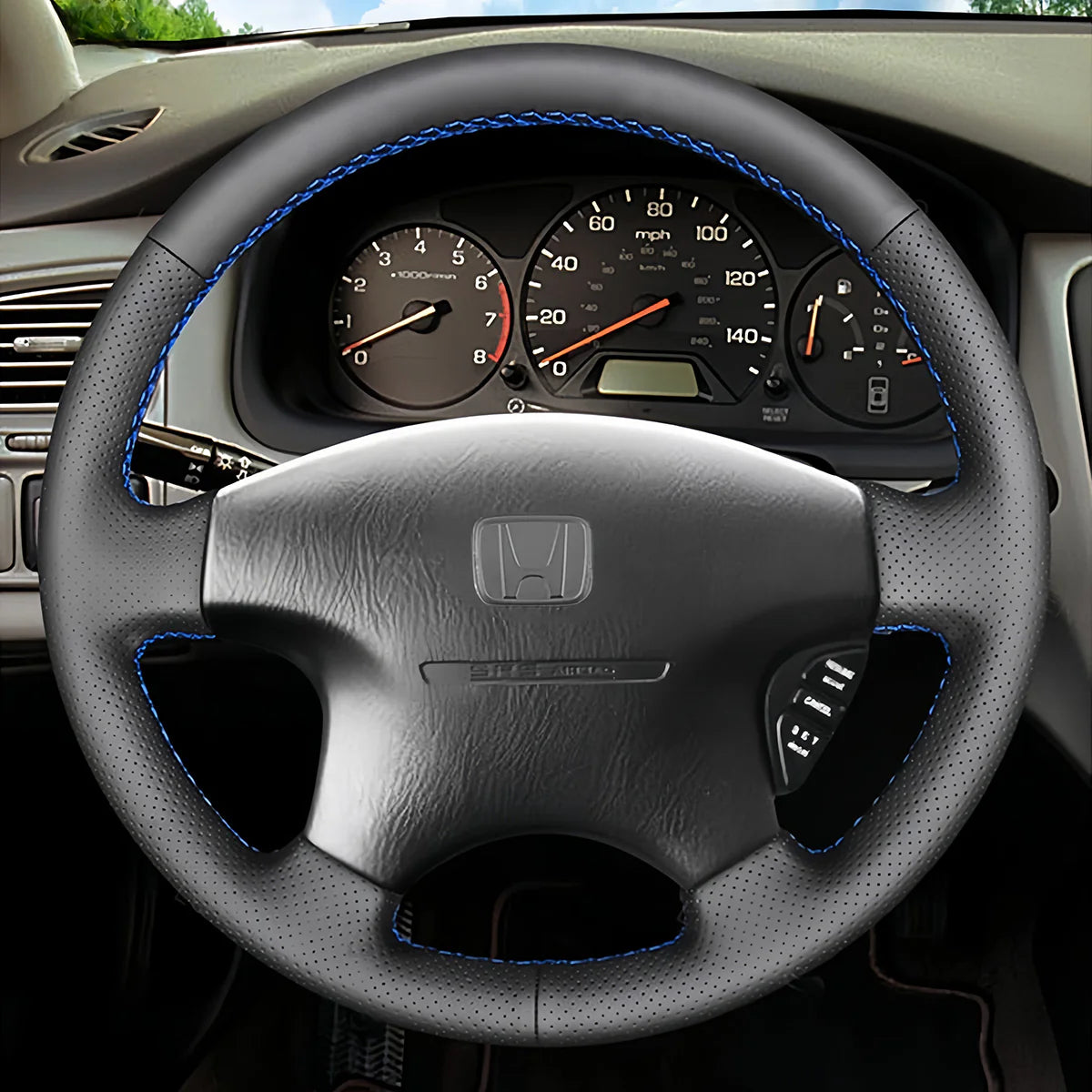 Steering Wheel Cover for Honda CRV CR-V Accord 6 Odyssey Prelude Shuttle Civic 1998-2003