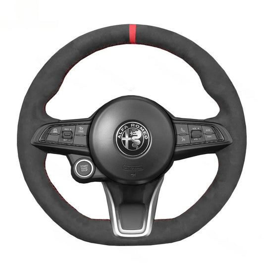 Steering Wheel Cover for Alfa Romeo Giulia Stelvio Tonale 2020-2022