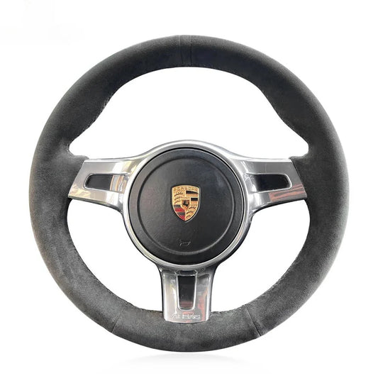 Steering Wheel Cover for Porsche 911 991 Boxster Cayman 981 Cayenne Panamera (2009-2016)