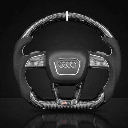 Custom Steering Wheel For Audi Q3 Q5 SQ5 Q7 SQ7 Q8 SQ8 RSQ8 (2015-2022)