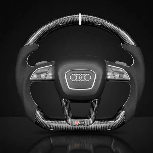 Custom Steering Wheel For Audi Q3 Q5 SQ5 Q7 SQ7 Q8 SQ8 RSQ8 (2015-2022)