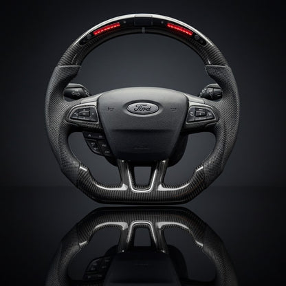Custom Steering Wheel For Ford Focus ST Focus ST-Line Focus RS Ecosport ST-Line Kuga Escape (2015-2018)