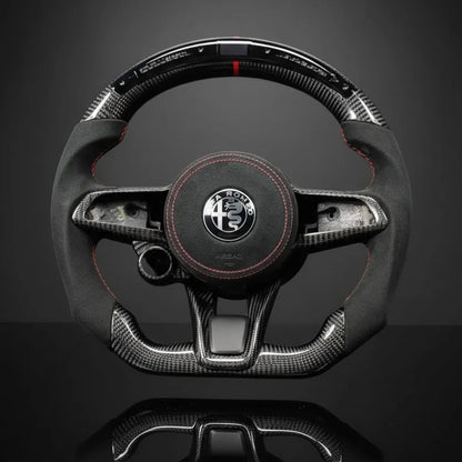 Customs Steering Wheel for Alfa Romeo Giulia Stelvio Quadrifoglio 2020-2022