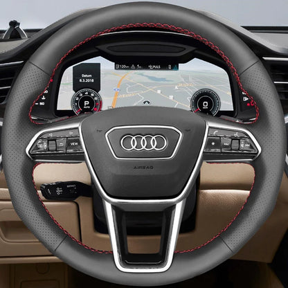 Steering Wheel Cover for Audi A6 A7 A8 S6 S7 S8 RS 6 RS 7 E-Tron 2018-2022
