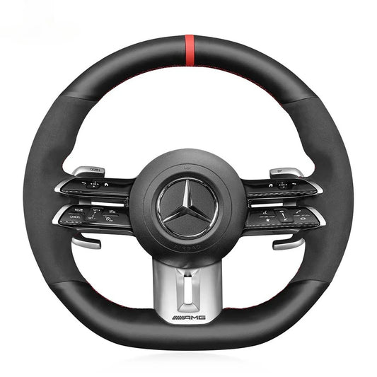 Steering Wheel Cover for Mercedes-Benz AMG GT C190 R190 E53 E63S W213 EQE V295 SL55 SL63 R232 2021-2023