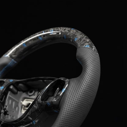 Custom Steering Wheel For Ford Focus Bronco Sport Escape E-transit Fiesta Maverick Kuga Puma Tourneo Custom Transit Custom (2017-2025)