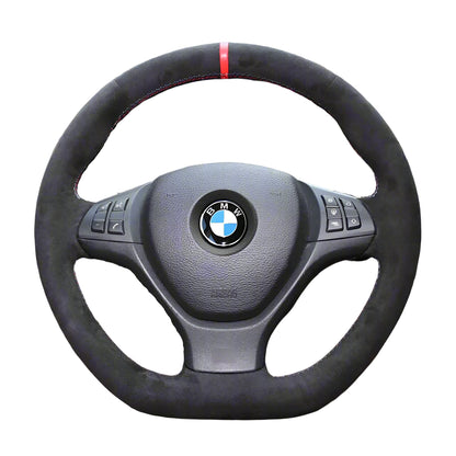 Steering Wheel Cover for BMW X5 E70 2006-2013 X6 E71 2008-2014 E72 2009-2010