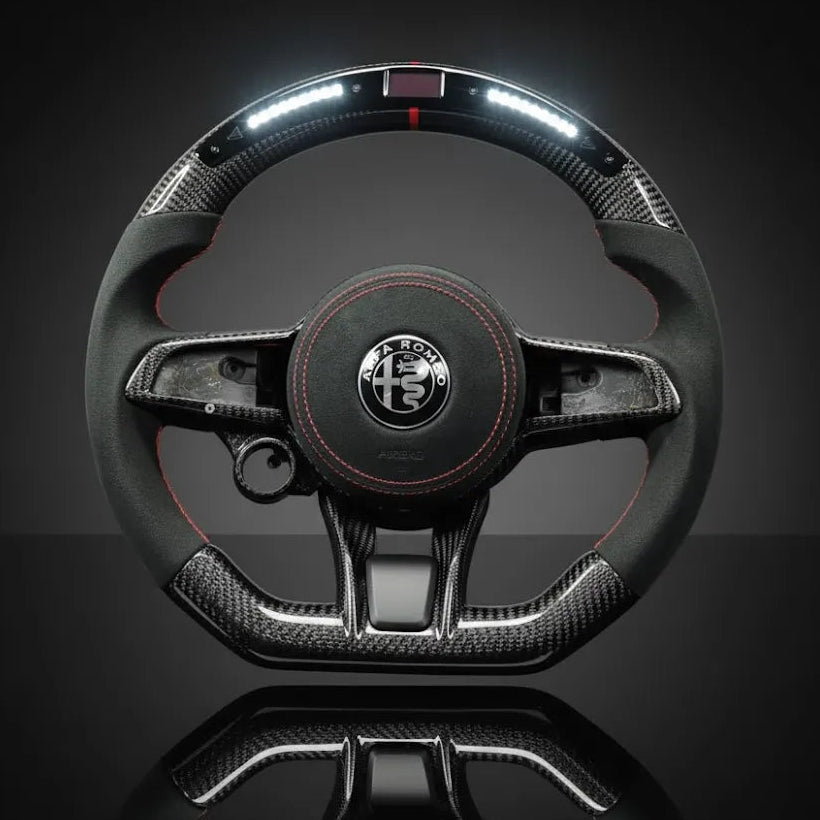 Customs Steering Wheel for Alfa Romeo Giulia Stelvio Quadrifoglio 2020-2022