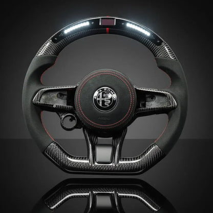 Customs Steering Wheel for Alfa Romeo Giulia Stelvio Quadrifoglio 2020-2022