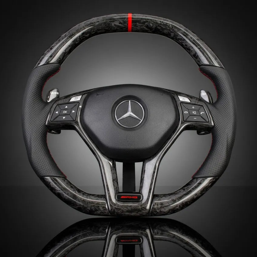 Custom Steering Wheel For Mercedes-Benz C-Class W204/E-Class W212/CLS-Class C218/GLA 45 AMG X156 SL-Class R231 SLK-Class R172 2012-2016