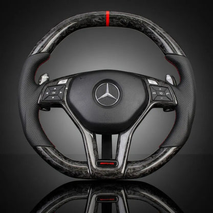 Custom Steering Wheel For Mercedes-Benz C-Class W204/E-Class W212/CLS-Class C218/GLA 45 AMG X156 SL-Class R231 SLK-Class R172 2012-2016