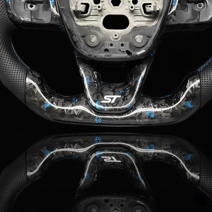 Custom Steering Wheel For Ford Focus Bronco Sport Escape E-transit Fiesta Maverick Kuga Puma Tourneo Custom Transit Custom (2017-2025)