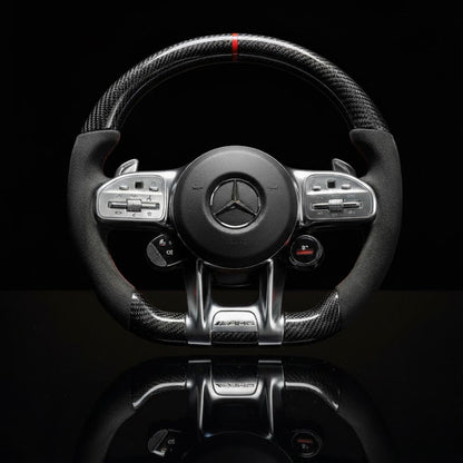 Custom Steering Wheel For Mercedes-Benz AMG A35/C63/E63/AMG GT-4door/G63/W177/W205/W213/W167/W222/C190/H247/X253