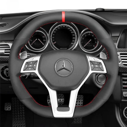 Steering Wheel Cover for Mercedes-Benz AMG C63 W204 CLA45 CLS63 C117 C218 W212 R231