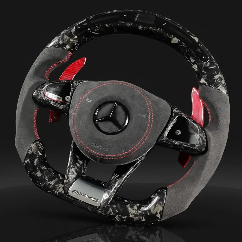 Custom Steering Wheel For Mercedes-Benz C/E/A/CLA/AMG GT/C190/R190/W205/C117/C218/W213/X253/W166/W222