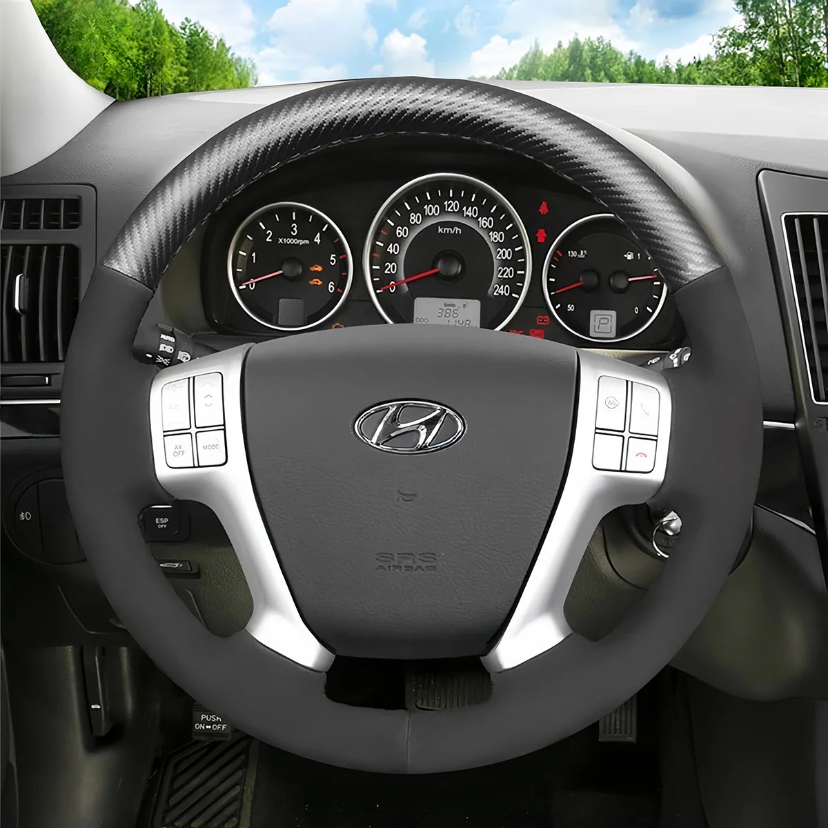 Steering Wheel Cover for Hyundai Veracruz IX55 2007-2013