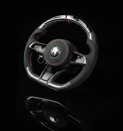 Customs Steering Wheel for Alfa Romeo Giulia Stelvio Quadrifoglio 2020-2022