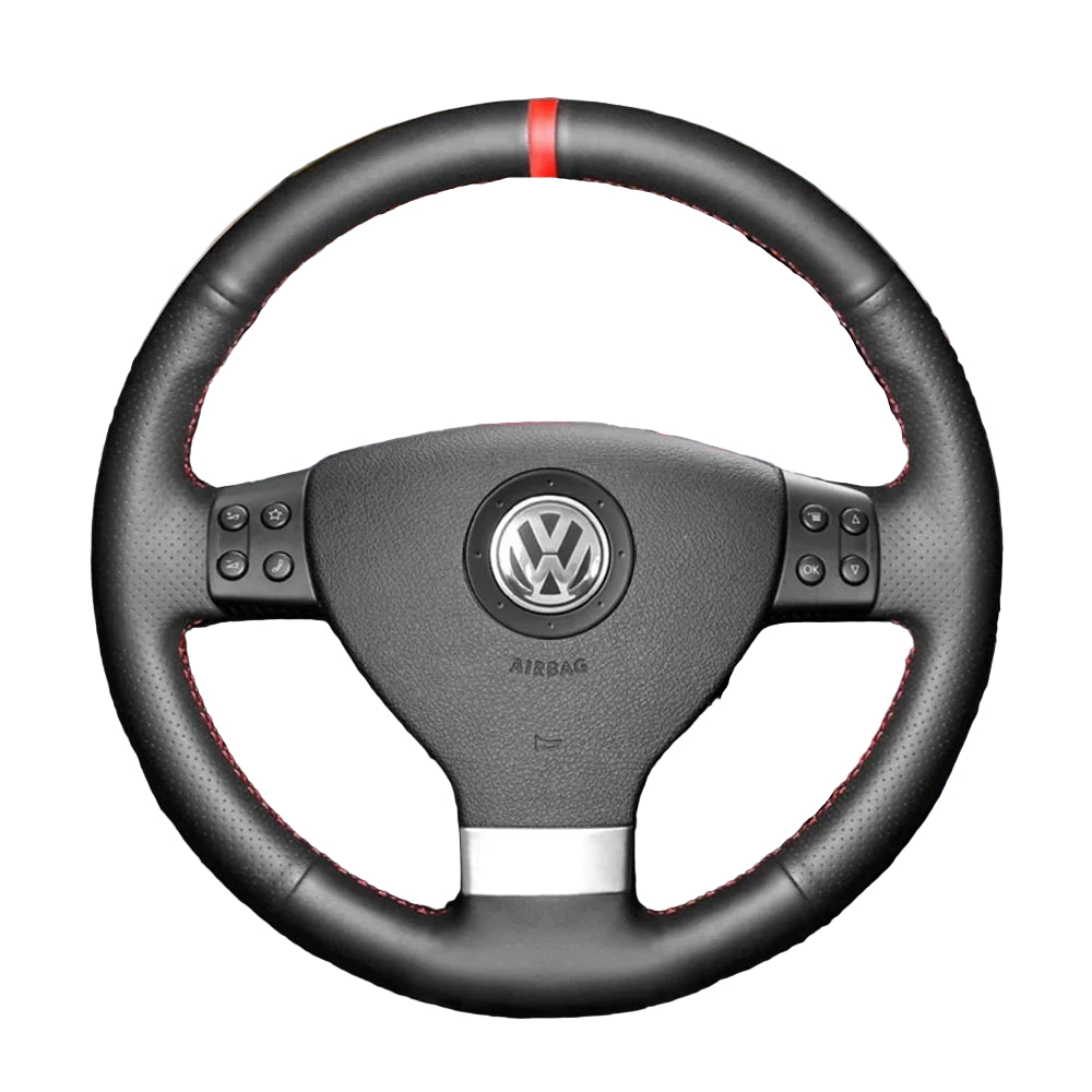 Steering Wheel Cover for Volkswagen Golf 5 Polo Jetta Passat Touran Caddy EOS 2003-2010