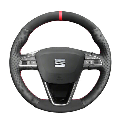 Steering Wheel Cover for Seat Leon 5F Ibiza 6F Alhambra 7N Arona Ateca Tarraco Toledo 2013-2022