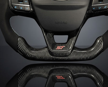 Custom Steering Wheel For Ford Focus Bronco Sport Escape E-transit Fiesta Maverick Kuga Puma Tourneo Custom Transit Custom (2017-2025)