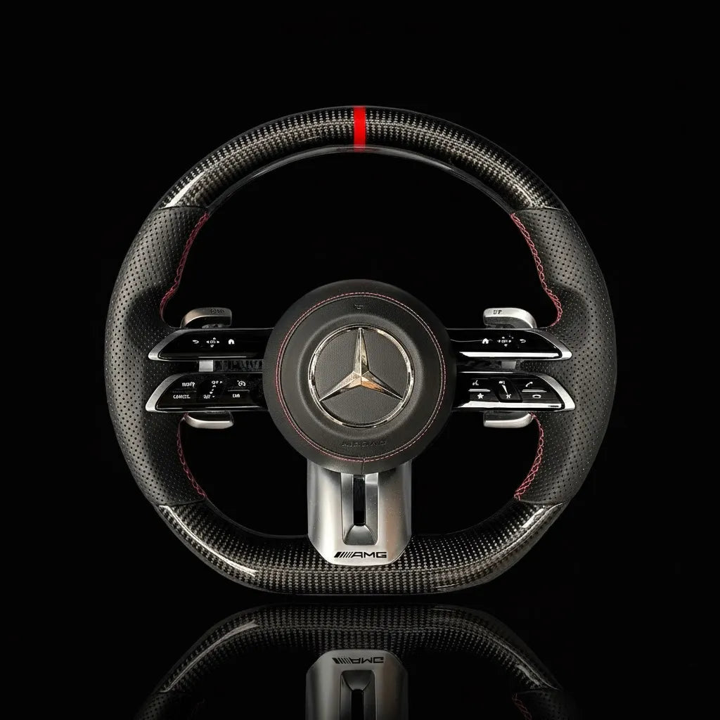 Custom Steering Wheel For Mercedes A-Class/C-Class/E-Class/G-Class/S-Class/V-Class/X-Class/AMG GT/CLA/CLS/GLA/GLC/GLE/GLS (2021-2025)