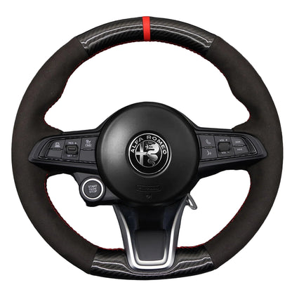 Steering Wheel Cover for Alfa Romeo Giulia Stelvio Tonale 2020-2022