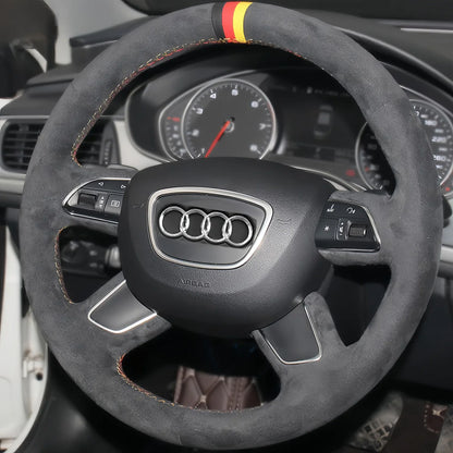Steering Wheel Cover for Audi A3 A4 A6 A8 Q3 Q5 Q7 Allroad 2010-2019
