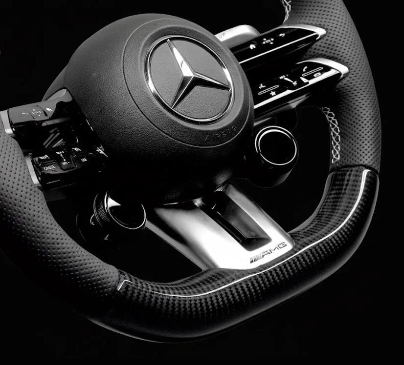 Custom Steering Wheel For Mercedes A-Class/C-Class/E-Class/G-Class/S-Class/V-Class/X-Class/AMG GT/CLA/CLS/GLA/GLC/GLE/GLS (2021-2025)